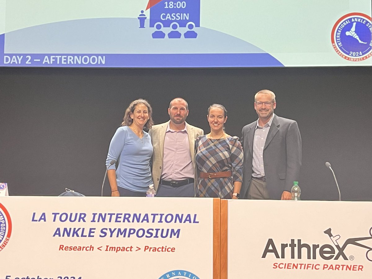UK SMRI (@uksmri) on Twitter photo Our research faculty <a href="/KyleBKosik/">Kyle Kosik</a> and <a href="/dmtorp/">Danielle M. Torp</a> shared the stage with <a href="/ea_wikstrom/">Erik Wikstrom</a> at <a href="/IAS10_2024/">IAS10_2024</a> to present the latest Research, Impact, and Practice of how to mitigate ankle osteoarthritis after lateral ankle sprains. Supported and chaired by <a href="/abbey_fenwick/">Abbey Thomas Fenwick</a> <a href="/atoac/">ATOAC</a> #IAS10_2024 Our research faculty <a href="/KyleBKosik/">Kyle Kosik</a> and <a href="/dmtorp/">Danielle M. Torp</a> shared the stage with <a href="/ea_wikstrom/">Erik Wikstrom</a> at <a href="/IAS10_2024/">IAS10_2024</a> to present the latest Research, Impact, and Practice of how to mitigate ankle osteoarthritis after lateral ankle sprains. Supported and chaired by <a href="/abbey_fenwick/">Abbey Thomas Fenwick</a> <a href="/atoac/">ATOAC</a> #IAS10_2024