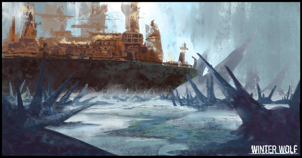 more sketches for winter wolf, personal game dev proj