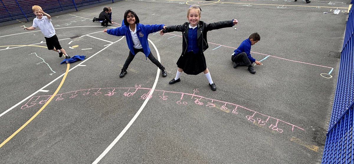 latimerprimary's tweet image. Last week, #ClassMN took their maths learning outside to explore different number lines. Here are some of the different number lines that we created!😀 #Year2 #LatimerMaths