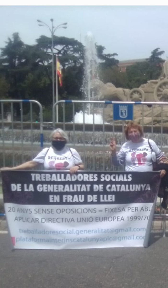 En record de Maite Santamaría, treballadora social de la Generalitat. Va donar suport a la fixesa del personal en frau de llei. Aconseguí l'estabilització a la seva plaça com a funcionària de carrera. 
Sempre tenia una paraula bonica i un somriure.
Descansa en pau estimada Maite.