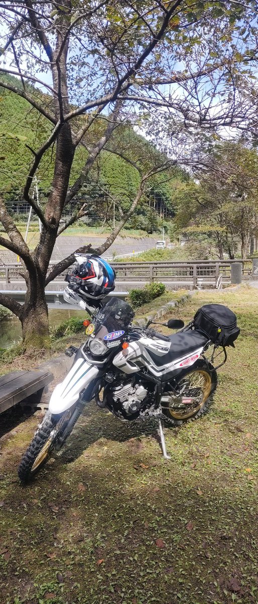 Mothman1980's tweet photo. #セロー250
今日はオフタイヤ履いたので、林道ツーリング https://t.co/GYvRIB2CSj