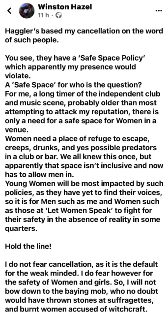 Get ready. I'm furious. There will be bad things said. 
At 'Let Women Speak' in Sheffield on 21st Sept I went along and no one is going to make me feel bad for that so hold your "nazi" shit in. IDGAF. 
Anyway, as I stood with friends from Sheffield, one of them spotted a