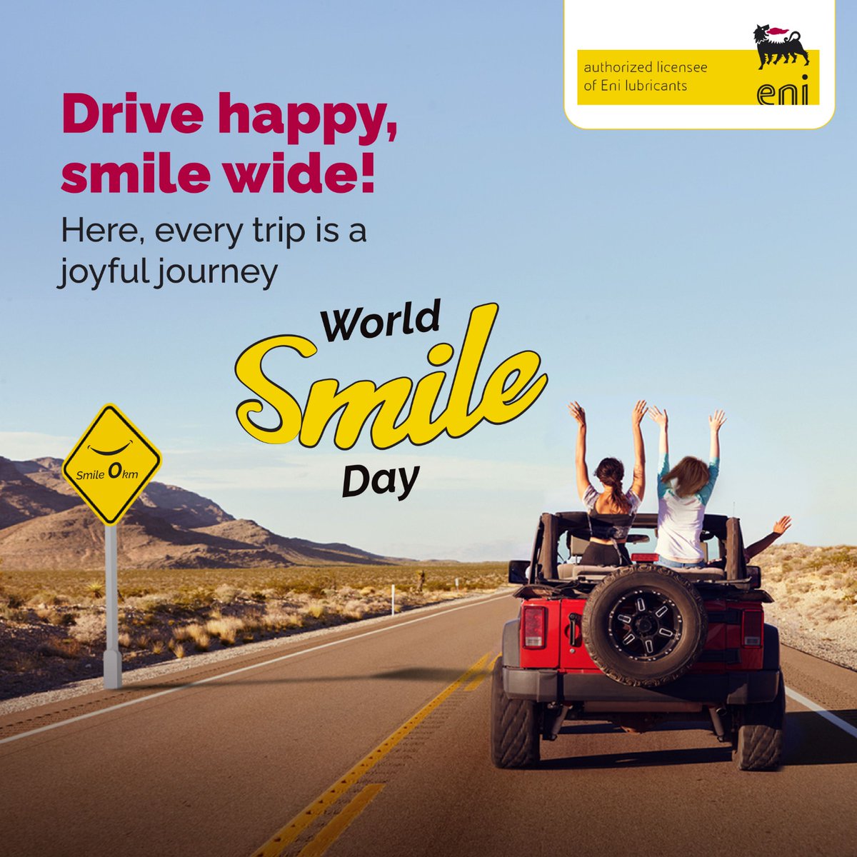 apareni1's tweet image. Every smile starts with a smooth ride! Celebrate #WorldSmileDay with happy engine, joyful trips and eni. 

#ENIIndia #WorldSmileDay #ChalteRehneKaJosh #BikeEngineOil #SmoothEngine #EffortlesslySmooth #Performance #BikeCare #CarCare