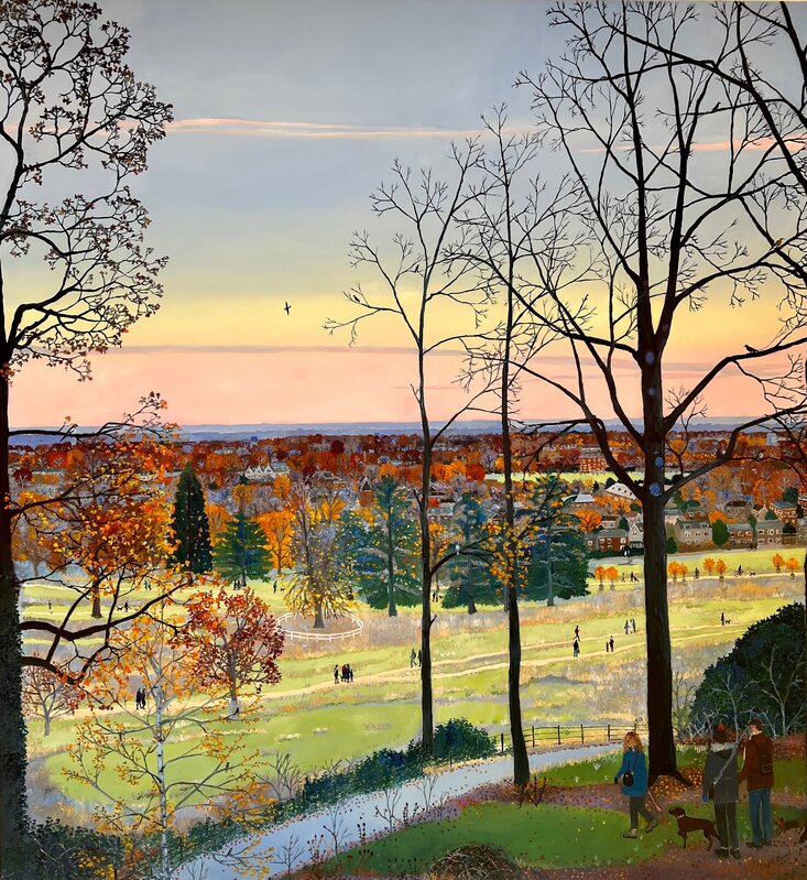 womensart1's tweet photo. Emma Haworth,
Walkers in Autumn, 2024
UK painter 
#Womensart https://t.co/3DgAVA3nbg