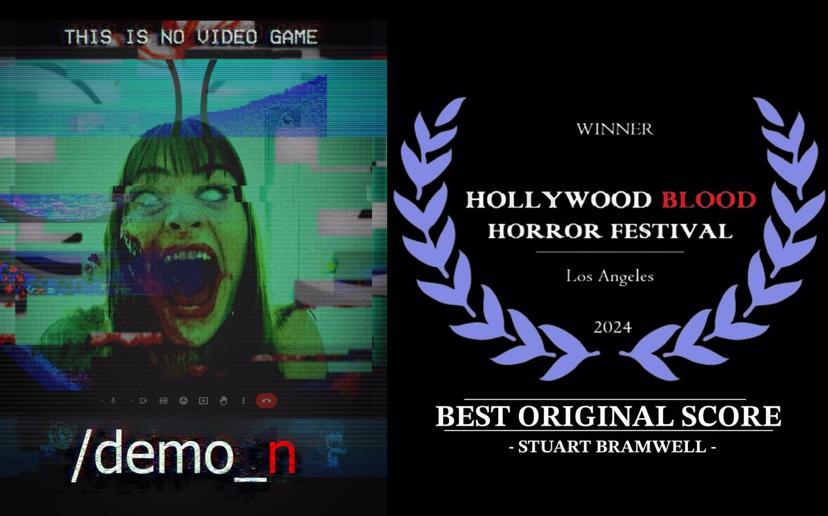 gary_f_roche's tweet photo. /demo_n ended up winning BIG at the Hollywood Blood Horror Festival last night for:

🏆 Best Feature - Alex Sellen, Gary Francis Roche

🏆 Best Editing - Gary Francis Roche

🏆 Best Original Score - Stuart Bramwell

🏆 Best Sound Design - Gary Francis Roche, Liam O’Grady https://t.co/pFafhSgcC6