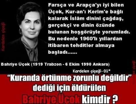 Türkiye’nin bu duruma gelmesinde; Bahriye Üçok, Muammer Aksoy, Çetin Emeç, Turan Dursun, Uğur Mumcu, Eşref Bitlis, Ahmet Taner Kışlalı, Abdi İpekçi ve Necip Hablemitoğlu gibi öncü aydınların cinayetlere kurban edilmesinin çok büyük önemi vardı. 

Bir anlamda Türkiye’nin bugünlere