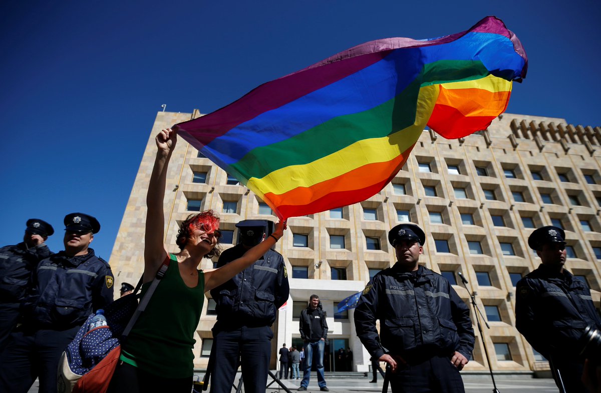 MarioNawfal's tweet photo. 🇬🇪GEORGIA ENACTS RESTRICTIVE LGBTQ LAW

Georgia's Parliament has passed a law banning same-sex unions and gender reassignment surgery, praised by the Orthodox Church as a victory for traditional values. 

The legislation restricts LGBTQ representation in media and education.

While supported by the ruling Georgian Dream party, it has drawn criticism from the U.S and EU, with the latter threatening to revoke Georgia's visa-free travel agreement. 

A 2021 survey found 84% of Georgians view homosexuality as "always wrong."

Source: RT