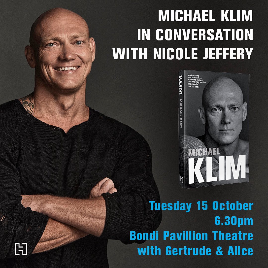 MichaelKlimAus's tweet photo. Join me for an intimate evening with @nic.jeffery as we dive into “KLIM,” the memoir. Happening on October 15th at 6.30pm at the iconic @bondipavilionofficial, this special event is made possible thanks to @hachetteaus and @gertrudeandalice. See you there! https://t.co/Zo9j0cDH1L