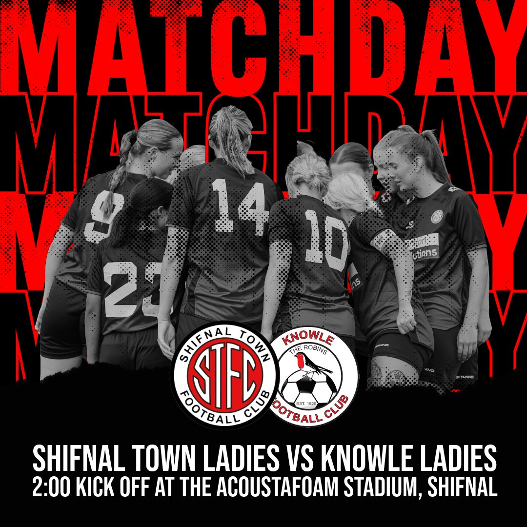 TODAY the ladies are back in league action. 
All support welcome along. 💪