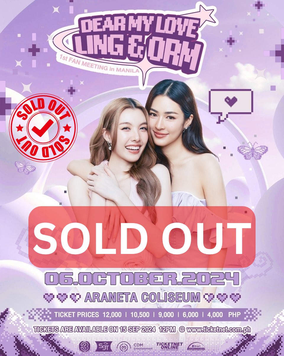 Officially SOLD OUT!! ❤️‍🔥🇵🇭 LINGORM MANILA FANMEET