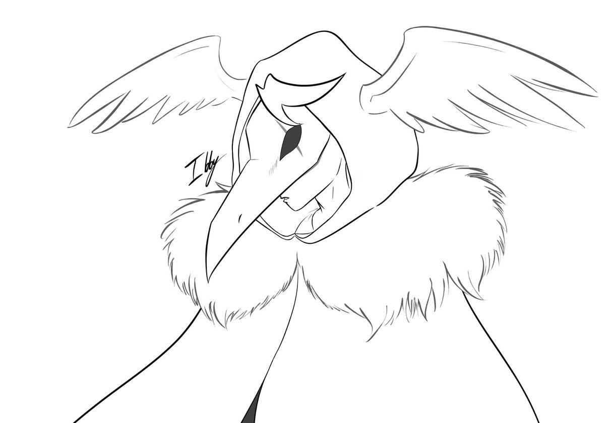 Day 6 #Indietober : Ezra from #Juno
I really love bird motifs and feathers in character designs, especially for villains. The outfit is so cool :D