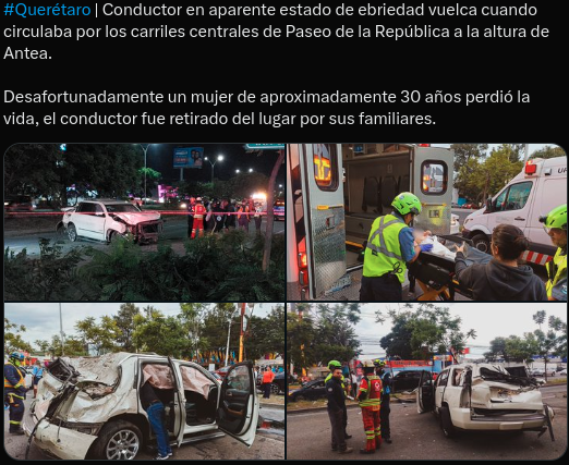 cristianjdg1's tweet photo. En #queretaro puedes estar en #estado de #ebriedad #matar a tu #familia, y que #vengan por ti #para no #enfrentar las #consecuencias, por cierto #si una foto tiene a une #bebe. https://t.co/8YNoaoTmWL