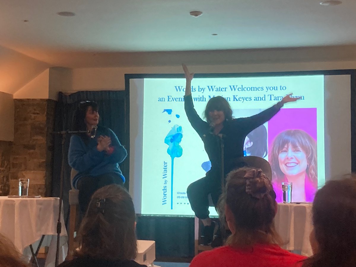 A stormy and soggy but simultaneously warm and wonderful day <a href="/WordsByWater/">KinsaleLitFestival</a> #Kinsale #litfest yesterday - thanks so much to all and see ye next year (ideally with less rain ☔️ ) PS final events today so if you’re in the area . . .