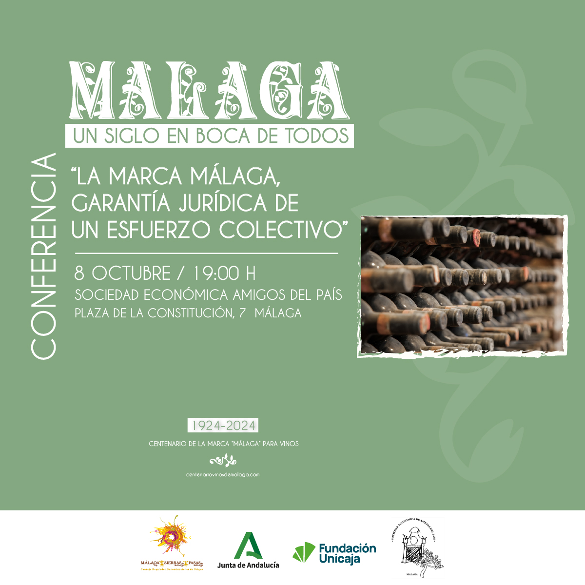 vinos_malaga's tweet photo. 🗣 El próximo martes te esperamos en la conferencia de José Luis Palma Fernández, letrado mayor del Consejo de Estado, sobre la marca 'Málaga para vinos

Colaboran @andaluciajunta y @fundunicaja

➕ info en https://t.co/CcHGGQnOze 

#UnSigloEnBocaDeTodos https://t.co/Wy4NOXdluq