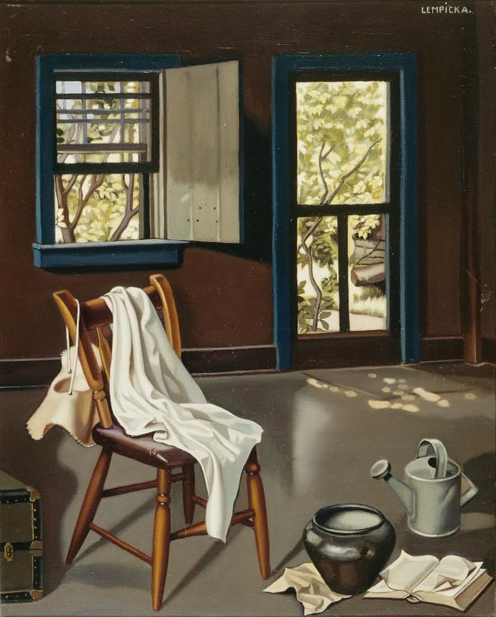 MenschOhneMusil's tweet photo. Tamara #deLempicka - Workshop in the country side - 1941. https://t.co/Jw36czjnMB