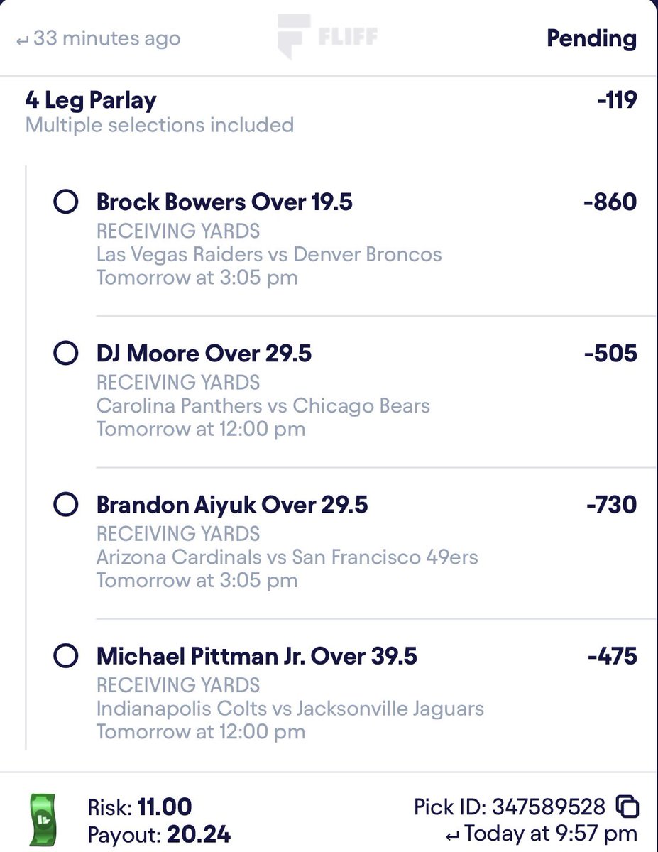 YMxrlo's tweet image. THE BEST TIME OF THE WEEK IS HERE🏈
LETS CASH OUT TONIGHT 🎰
ALL MY SLIPS FOR TODAYS NFL SLATE📊
MAKE SURE TO JOIN THE CORD TO NOT MISS ANY FUTURE SLIPS🚨
#Israel #Islamabad #GUTSWorldTourManila #betting #bets #football #gambling #glg #NFL #money #free #gamblingTwiit