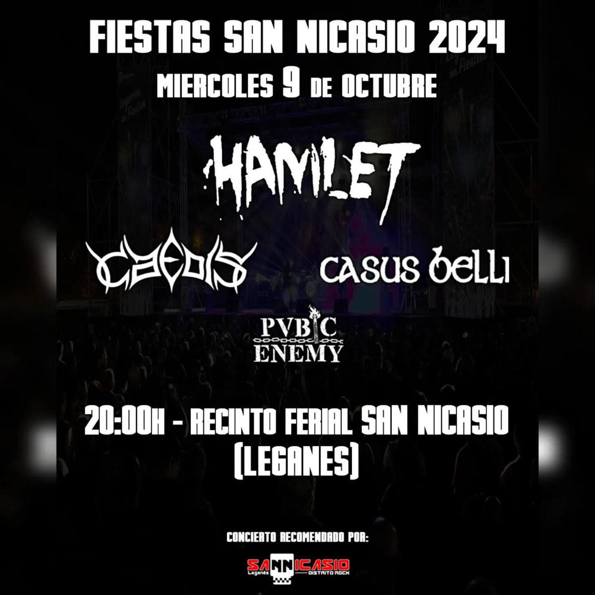 Este próximo miércoles 9 en Leganés (Hamlet a las 22:15h)