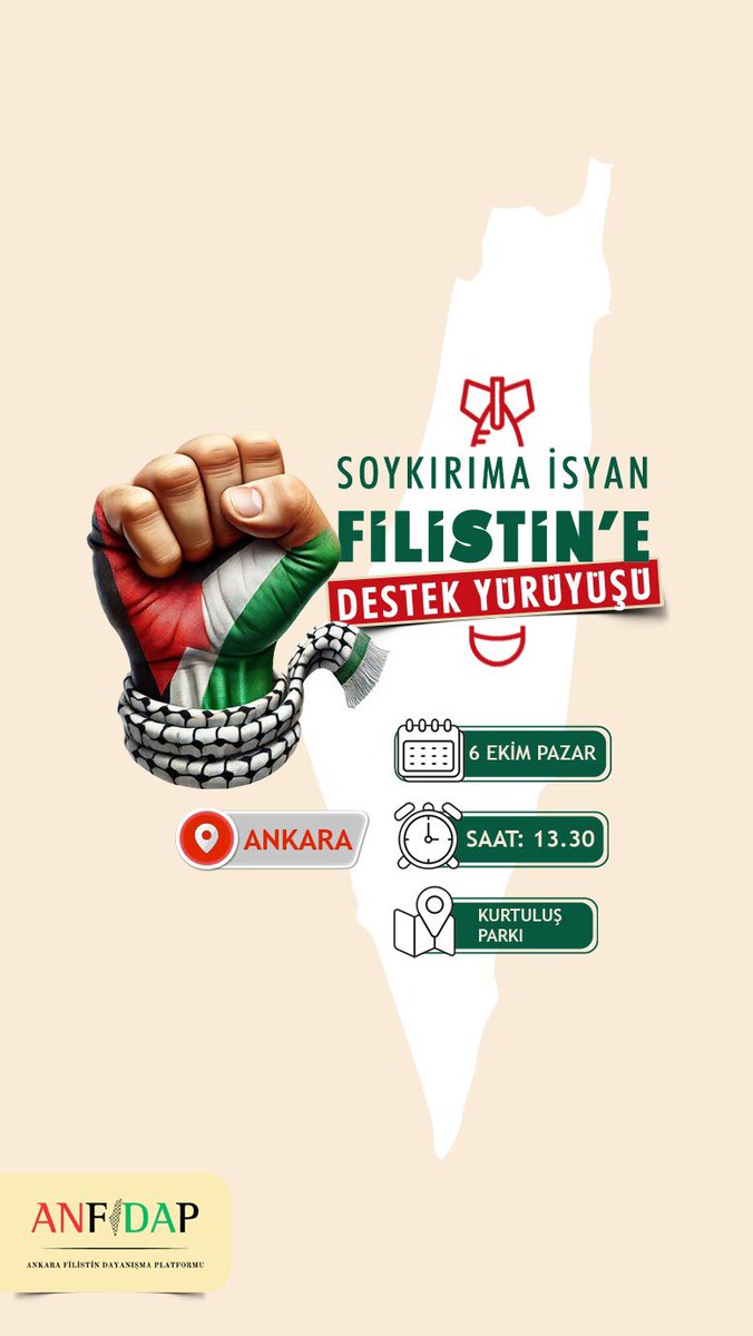 Çatı-Der (@catider) on Twitter photo Zulmü durdurmak duyurmakla başlar.
#Palestine #Gaza #FilistinDestekYürüyüşü
<a href="/anfidap/">Ankara Filistin Dayanışma Platformu</a> Zulmü durdurmak duyurmakla başlar.
#Palestine #Gaza #FilistinDestekYürüyüşü
<a href="/anfidap/">Ankara Filistin Dayanışma Platformu</a>