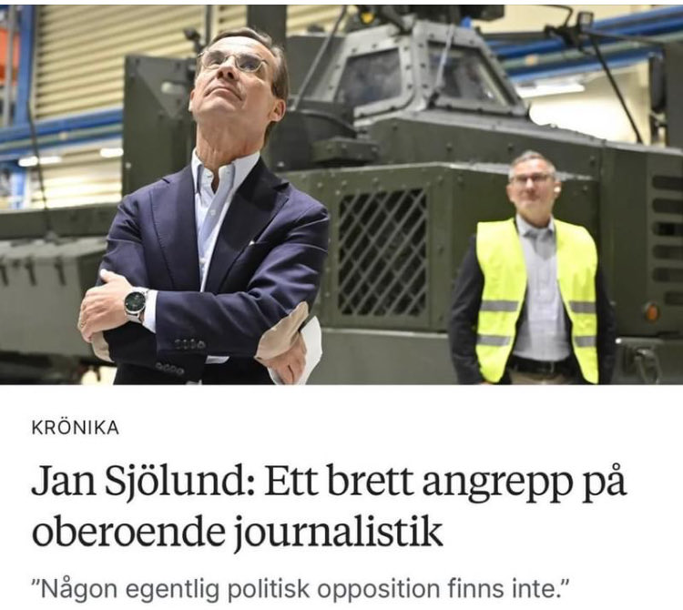 Förslag på förslag, beslut efter beslut radas upp som begränsar journalistisk granskning. Som begränsar yttrandefrihet. Läs!
gd.se/2024-10-06/jan…