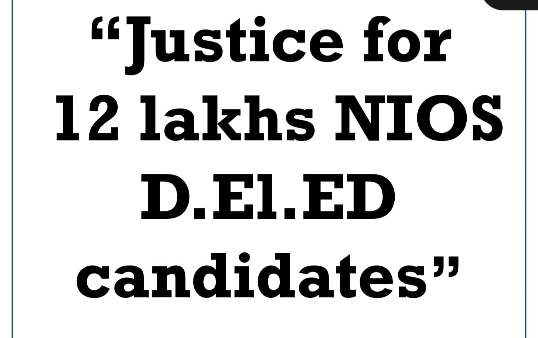 FMurmu61152's tweet photo. #FixNIOS_DELED @RahulGandhi @ColRohitChaudry  @ncteDelhi @dpradhanbjp @KVS_HQ @PMOIndia @rashtrapatibhvn @ncte  @yadavakhilesh @profsarojsharma @JPNadda @Narendramodi @Educationministry https://t.co/tSSdJ3jPts