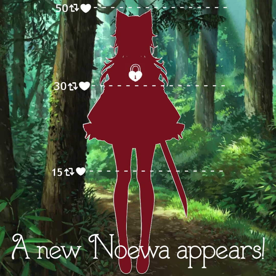 Soooo I’ve been hiding something from you… but after many months of waiting I can finally share it! 
Will you help me unlock the new Noewa? 😳
Looking forward to meeting you 😊
#VtuberEN  #VtuberDebut  #modelreveal  #VTuberUprising