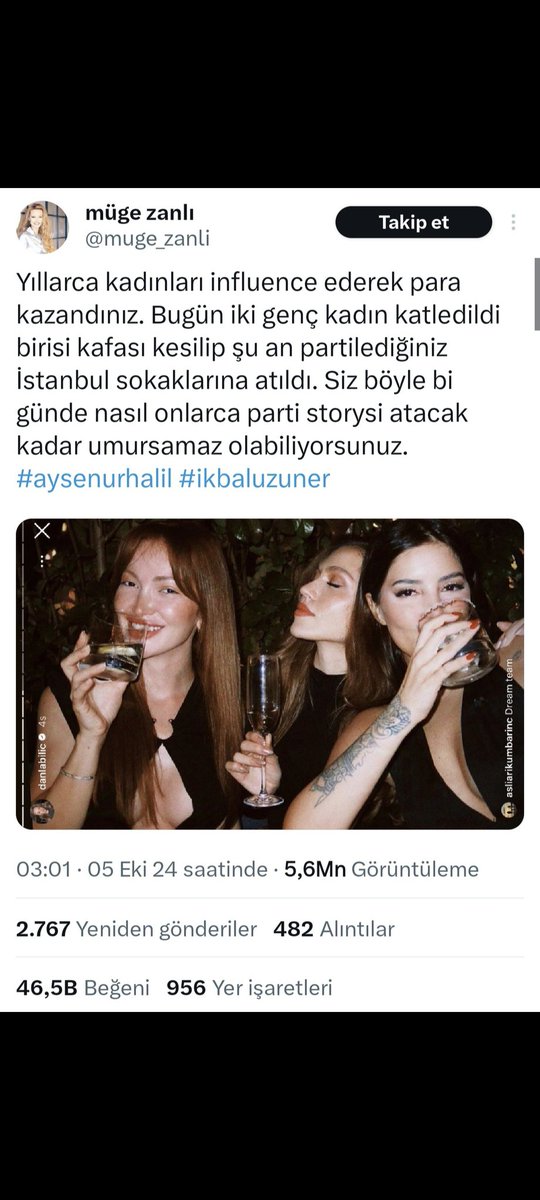 Artık herkesin sorması gereken soru:
"Bu tipleri neden takip edeyim ki??"
(Bunlar ve bunlar gibi adları her neyse olan kopyaları)

Böyle vasat, konformist, hazcı dümdüz profillerin hayatına milyonlarca bön seyirci kalmak onlara daha çok konfor, servet, popülerlik olarak dönüyor.