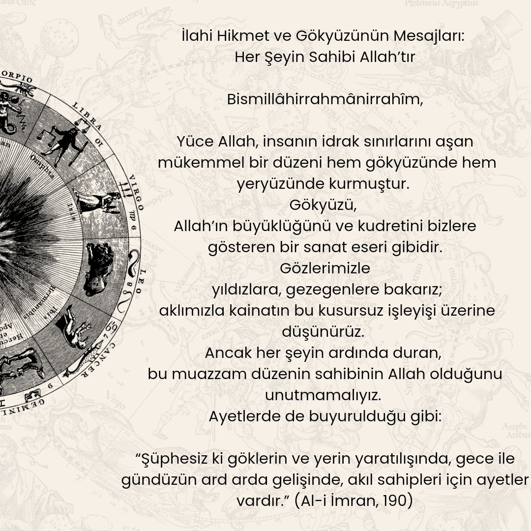 yondemce's tweet photo. İlahi Nizam
#Astroloji
 #Burçlar
#Zodyak #AstroRehber
#GezegenlerinEtkisi
 #DoğumHaritası
#YıldızHaritası
 #BurçYorumları
 #AstrolojiBilgisi
#AstrolojikEnerji
#AstrolojikYolculuk
#ZodyakBurçları
#AyFazları
#İlahiHikmet
 #SemaYürüyüşü
#TasavvufYolu
#GökyüzüVeRuh https://t.co/gM47GiHUdT