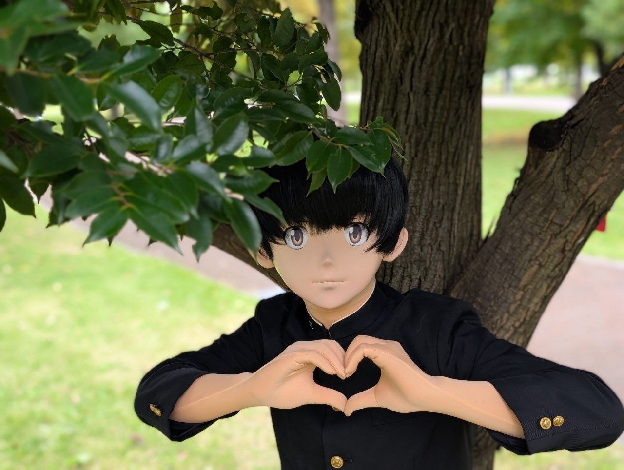 くるみページになります¨̮♡︎ ☆即納 全頭マスク NO.555 衣装付き コスプレ 着ぐるみ kigurumi