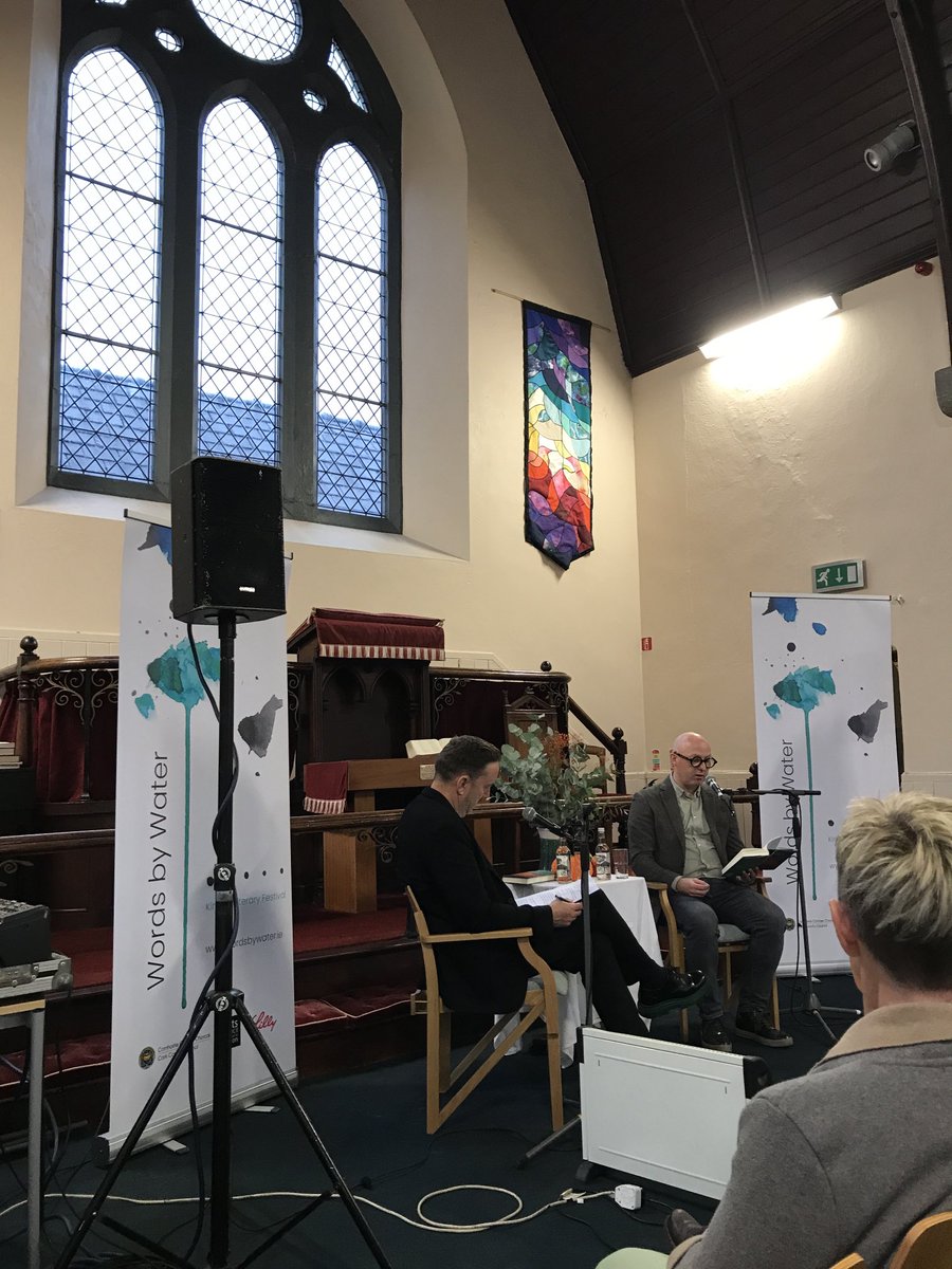 Inhospitable weather and wonderfully warm-hearted, life-affirming events at ⁦⁦<a href="/WordsByWater/">KinsaleLitFestival</a>⁩ Kinsale yesterday