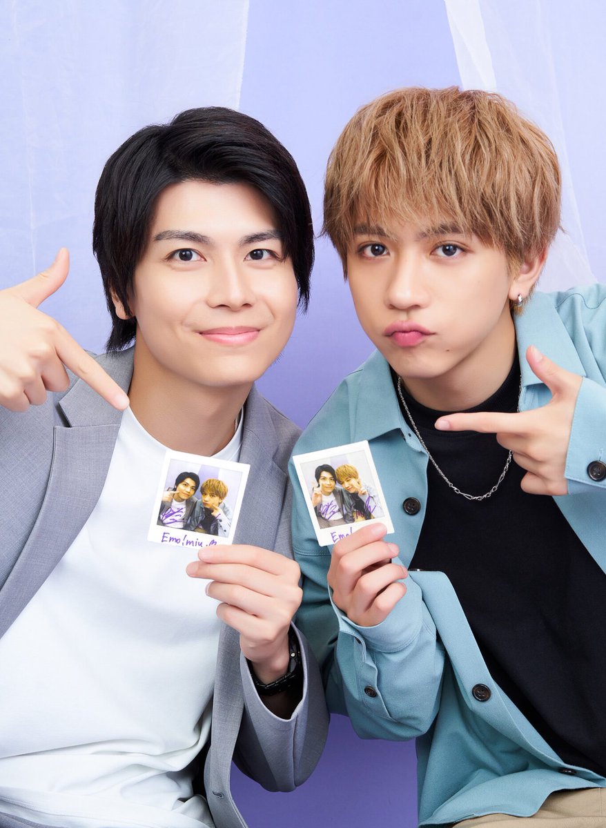 Emo_miu's tweet photo. ＼✨フォロー&amp;RPプレゼント✨ ／
#田中洸希×#多和田任益 インタビュー記念！直筆サイン入りチェキを【2名様】に📸💜
@dramal_abc #シュガド #スパドラ
#Emomiu 

応募方法は
①@Emo_miuフォロー
②この投稿と上の投稿をリポスト！
〆切／10月23日
 
⏬詳細はこちら
🔗https://t.co/NHWxcvcYfS https://t.co/c7ogyRncFA