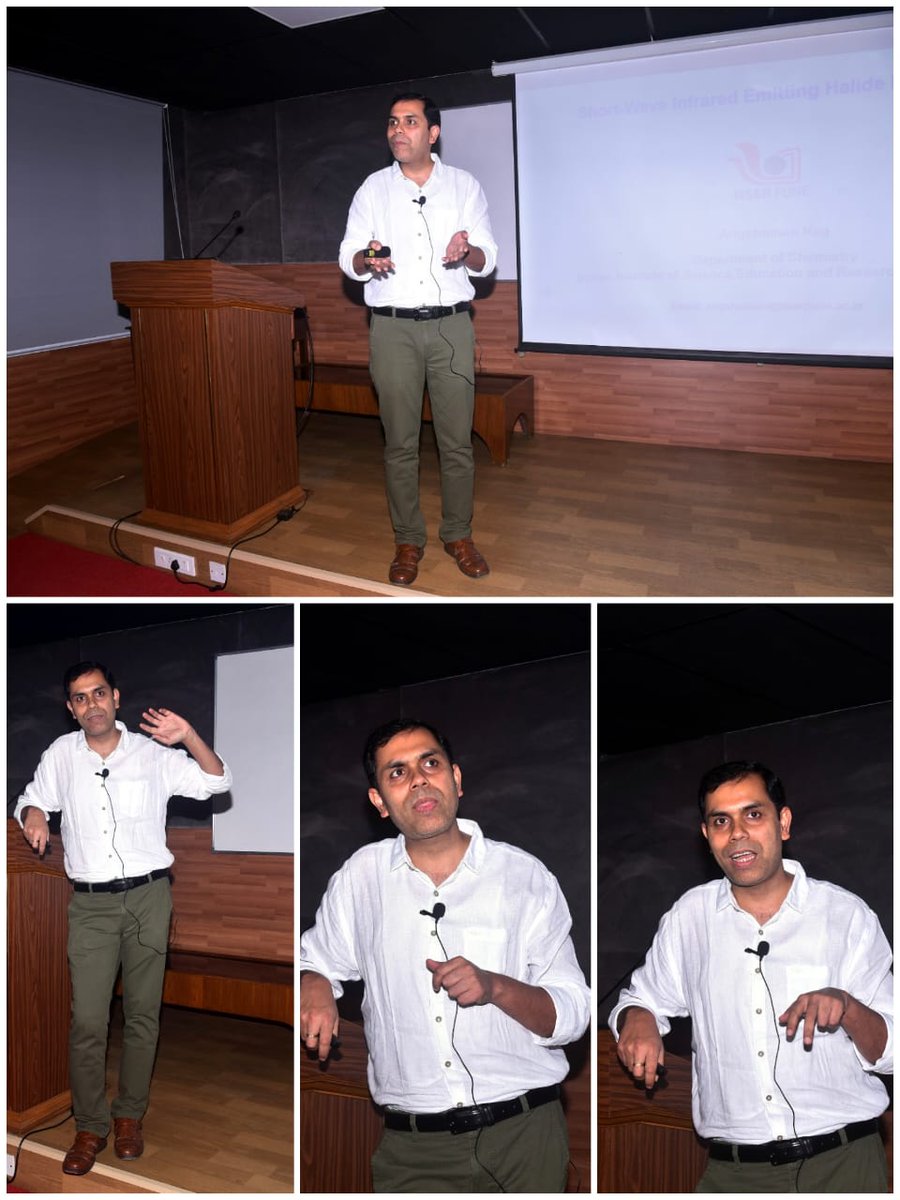 A sincere thank you to Prof. Angshuman for delivering an excellent talk at IISc as part of the ongoing Semiconductor Talk Series. Your insights on doping, defects, &amp; perovskites were invaluable, &amp; we truly appreciate your time and expertise!
<a href="/AngshumanNag4/">Angshuman Nag</a> <a href="/RondiyaGroup/">Rondiya Group</a> <a href="/iiscmte/">Materials Engineering IISc</a>