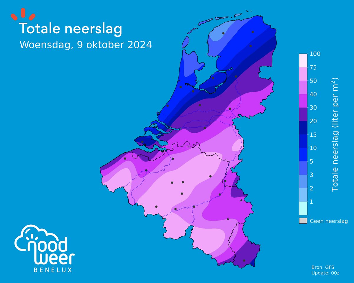 NoodweerBenelux's tweet photo. Verschillende weermodellen laten de restanten van #Kirk (tegen dan is het géén tropische cycloon meer) richting het westen van Europa trekken of zelfs over de #Benelux. Dit betekent dat het woensdag en donderdag hard kan gaan regenen of waaien. We houden deze ontwikkelingen alvast in de gaten. Meer details: https://t.co/ZnigDSupBn