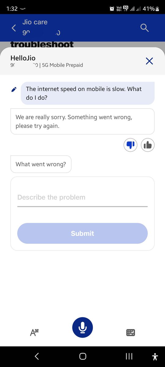niravpatel10's tweet photo. @JioCare Hello Jio, 
I'm suddenly facing issues with my Jio 5g. I keep receiving text msg that I missed a call from xzy number. Also, the internet usually isn't even usable.
I faced this in multiple locations in the city.
Unable to even submit a problem on Jio app. https://t.co/RcOCWM3pq9