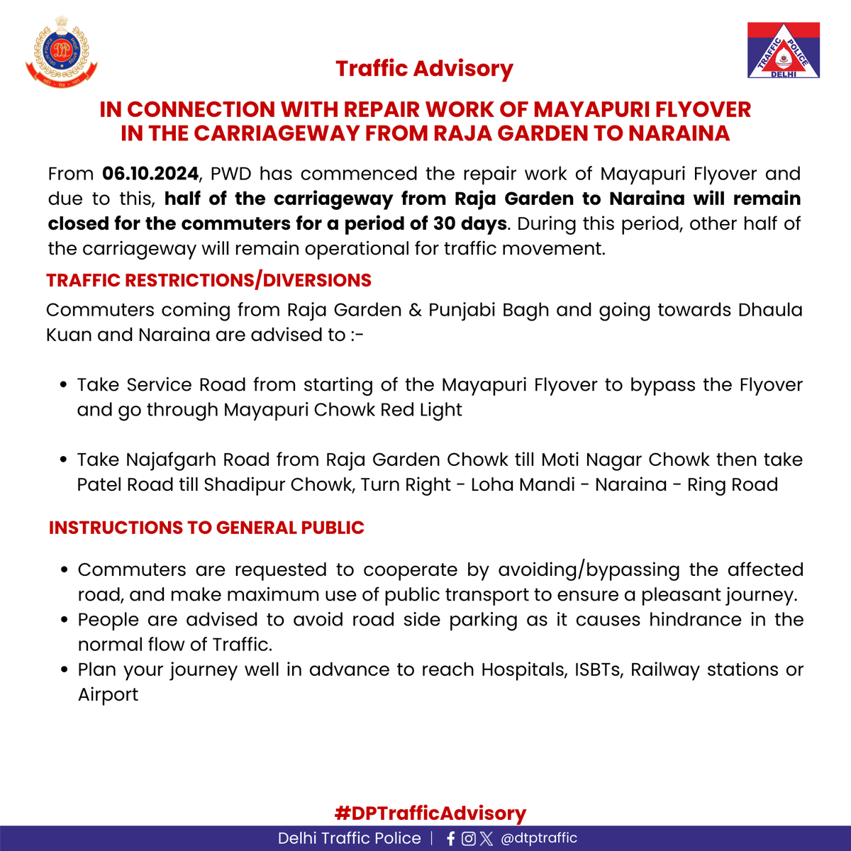 Delhi Traffic Police tweet media
