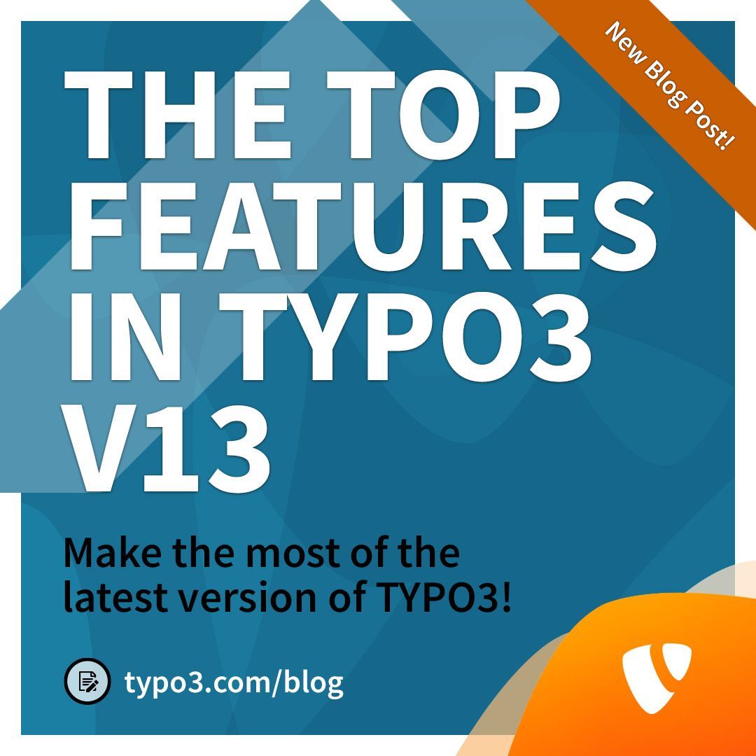 typo3's tweet image. Ride the wave to an improved content management experience with these new features in TYPO3 v13! Enjoy content management like never before. Read more about it here: buff.ly/47RjwGD
#typo3 #v13LTS #OpenSourceCMS #ContentManagement #typo3cms