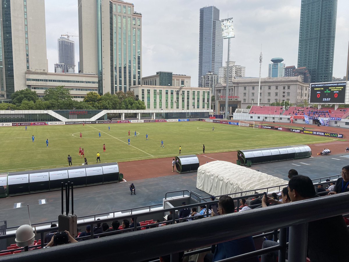 Hankou Cultural &amp; Sports Centre, Wuhan.  AFC Champions League. Match day 2. Wuhan vs Sabah FA. Great little stadium.