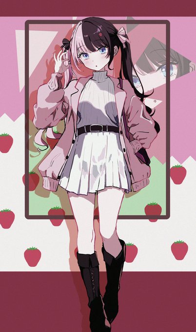 リサ「英リサ×プリッツ⋆⸜⸝⋆ #はなぶさの絵 」|くろにぃのイラスト