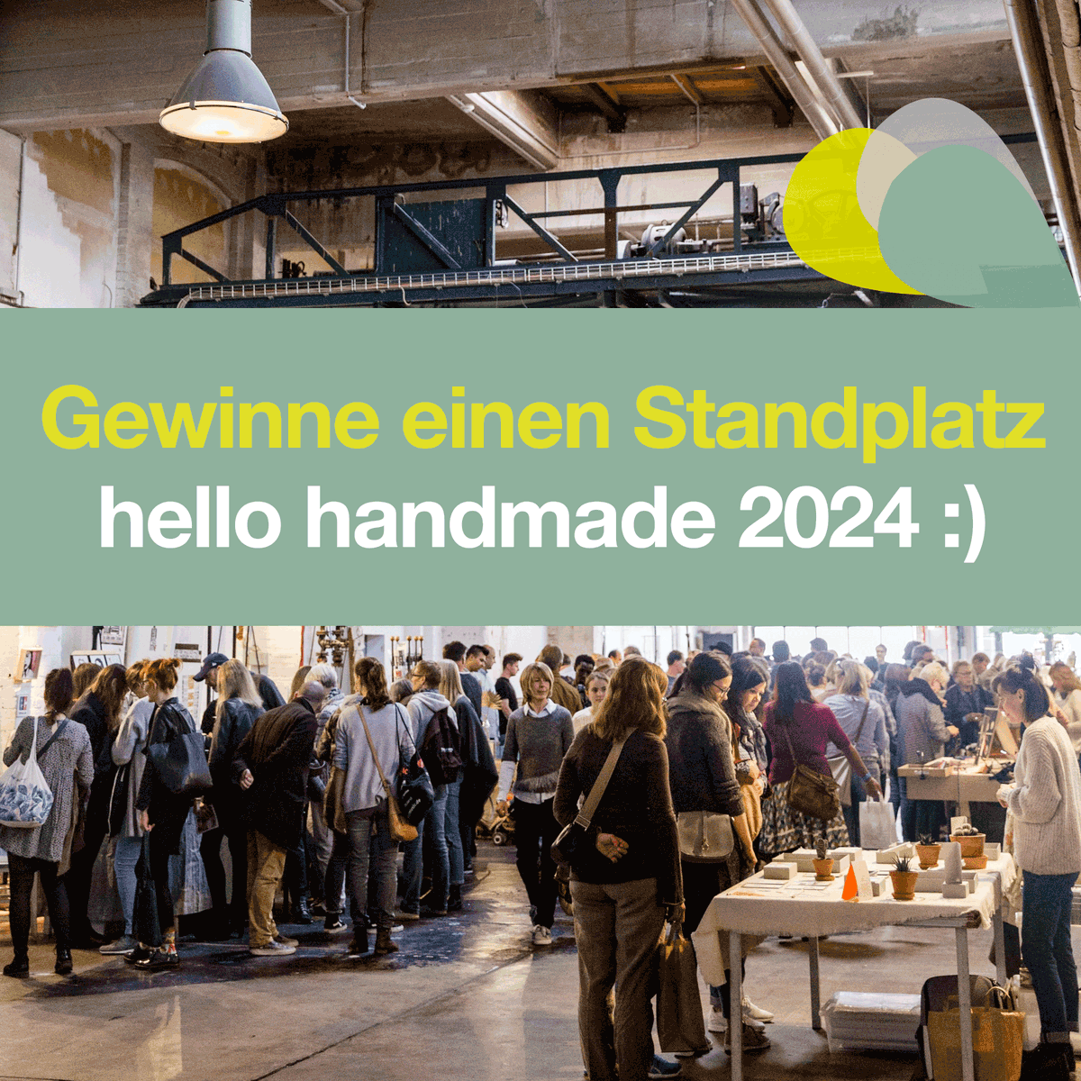 Sei dabei! Gewinne einen Standplatz - hello handmade Markt 2024 steadyhq.com/hellohandmade/…