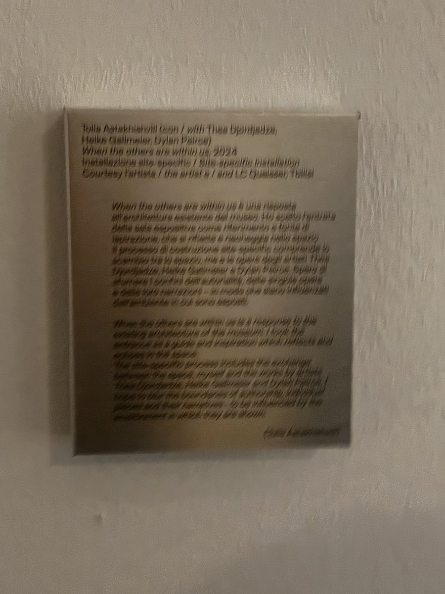 sophia_kart's tweet image. Georgian contemporary artist #Toliastakhishvili at @MacroMuseo #PostScriptum
Based in Berlin and Tbilisi, she is a multidisciplinary artist who finds her preferred form of expression in installations 🎨 
#art #macro #unmuseodimenticatoamemoria