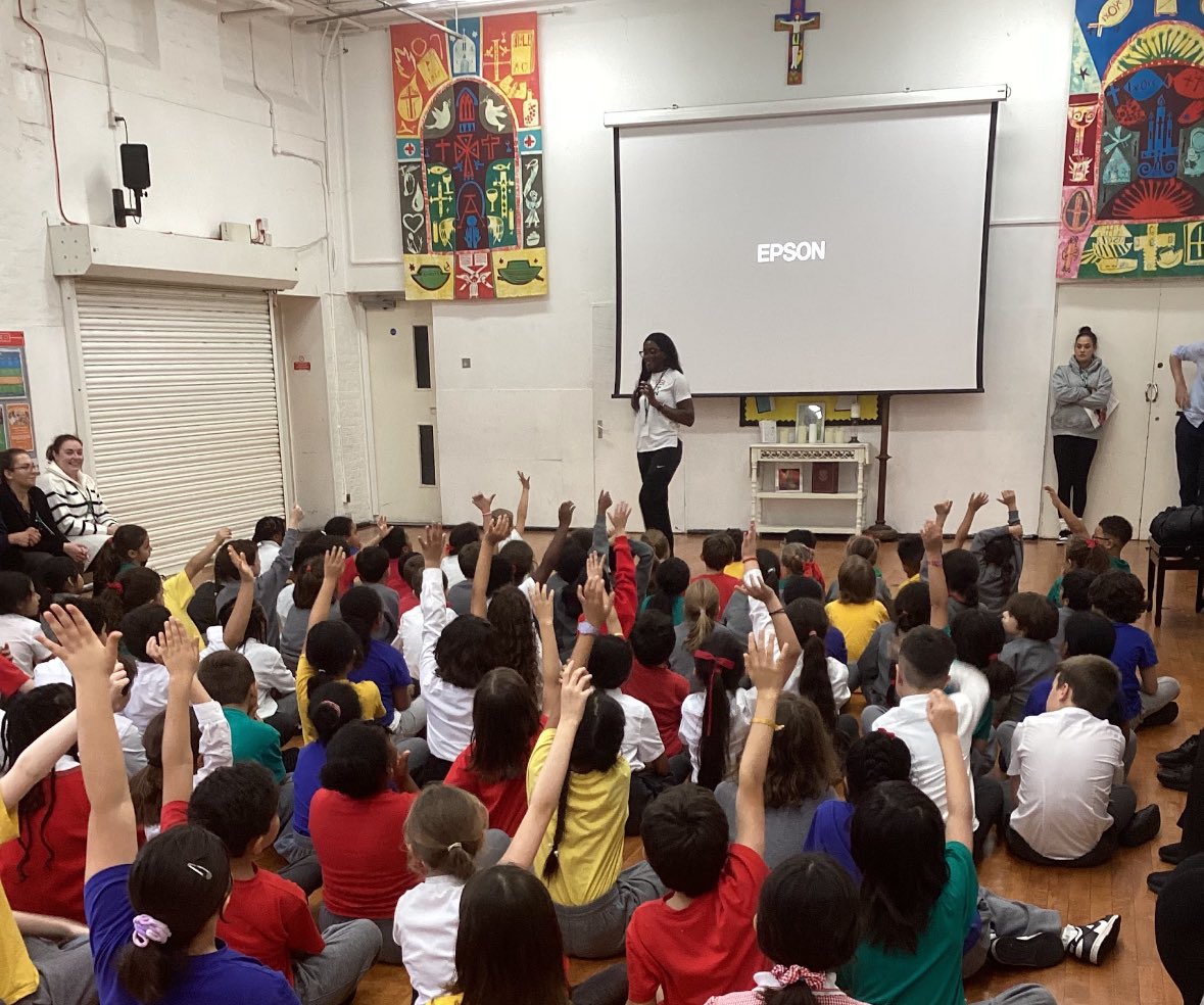 We were thrilled to welcome British Olympian and bronze medallist Victoria Ohuruogu to our school this week! #olympian #inspirational