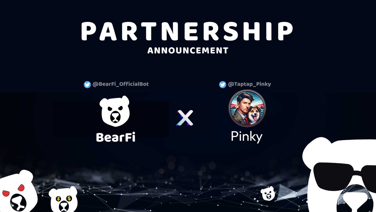 🐻🚀 BearFi x TapTap Pinky: Tap Your Way to Rewards! 🐾💥

We’re thrilled to partner with @Taptap_Pinky, where every tap takes you closer to crypto rewards and supports charitable initiatives inspired by <a href="/MrBeast/">MrBeast</a>! 🌟

TapTap Pinky successfully launched on Raydium Dex on October