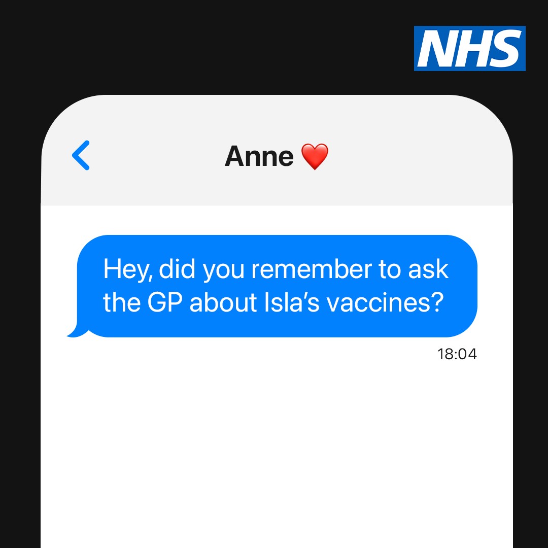 Check your child's vaccines are up to date in their red book or with their GP practice.

If your child's vaccines aren't up to date, book with your GP practice.