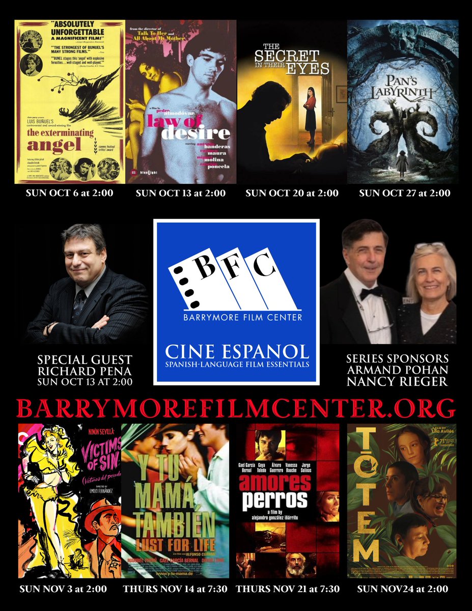 BarrymoreFilm's tweet photo. Don't Miss this Shocking Dinner Party!
Don't Miss this Shocking Dinner Party! (https://t.co/RXnEuHT0ck)
@BarrymoreFilm Sunday 10/6 at 2pm, THE EXTERMINATING ANGEL
#HispanicHeritageMonth #bfcftlee #ftleenj #barrymore https://t.co/F6rZ0kOC7p