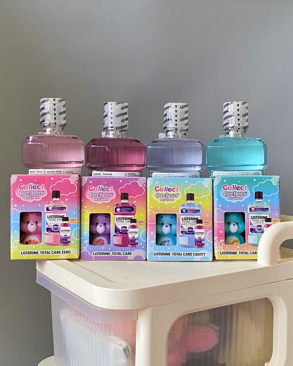 เพิ่มความคิ้วท์ ให้กระเป๋าแบบ 3000% 🐻‍❄️💖 Care Bears x Listerine มีหนึ่งตัวแล้วหยุดไม่ได้ต้องห้อยทั้ง 4 ตัวไปเลย เอาให้แน่นๆจุกๆ ถือคติกระเป๋าต้องมีพวงกุญแจห้อยค่ะ!! ตัวแม่แบบเราต้อง Shine Your Day with Care Bears ยิ้มมั่นใจสดใสแบบแคร์แบร์ 
#ListerineTH #ListerineTHxCareBears https://t.co/vGYcmU82gh