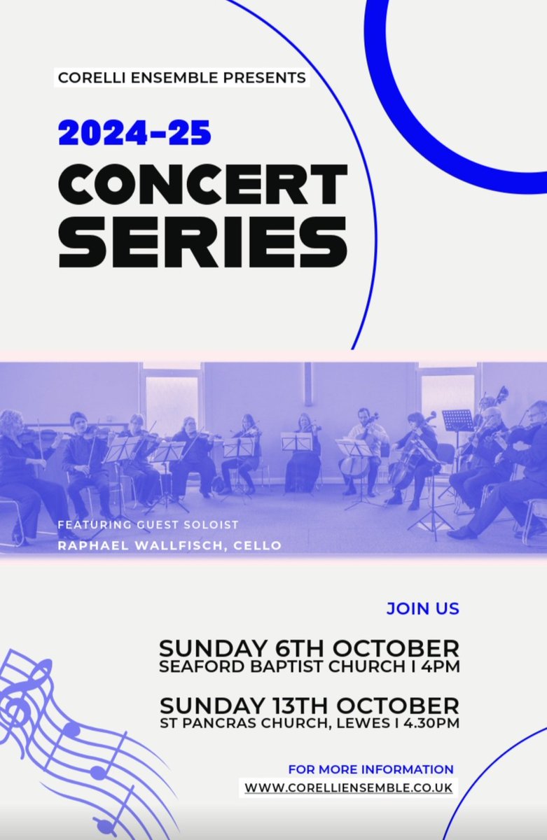 corelliensemble's tweet image. Two afternoons filled with wonderful music, featuring the amazing Raphael Wallfisch. Visit our website for more details.