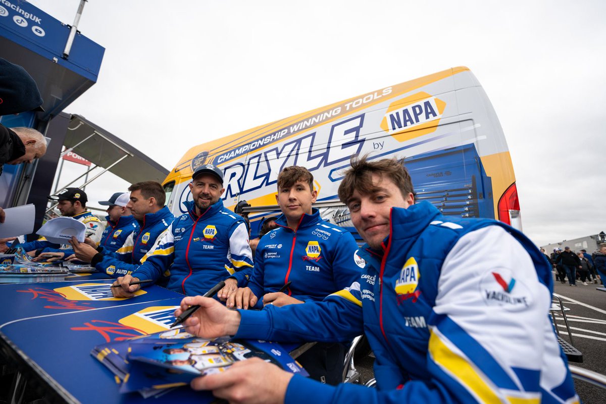 naparacinguk's tweet photo. 💙💛 A massive THANK YOU to all our incredible fans who came out to support us at our shop autograph sessions this year!

#BTCC #NAPARacingUK #NAPARacing #BrandsHatchGP https://t.co/RJXxJehcKb