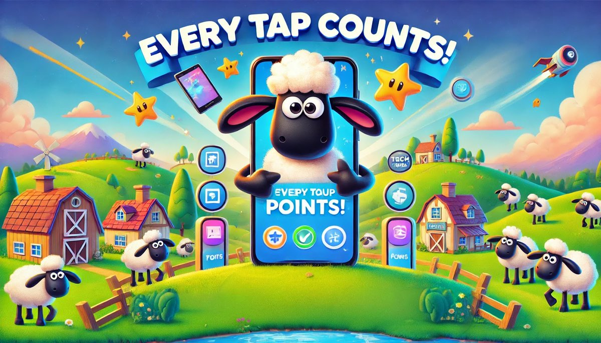 sheep_community's tweet image. Every tap counts in SHAUN THE SHEEP! ✅ Play on Telegram and watch your Sheep Points grow, leading you to fantastic tech rewards. Start tapping and start winning! #EveryTapCounts #SheepPoints #TechRewards #TapToWin #ShaunTheSheep
