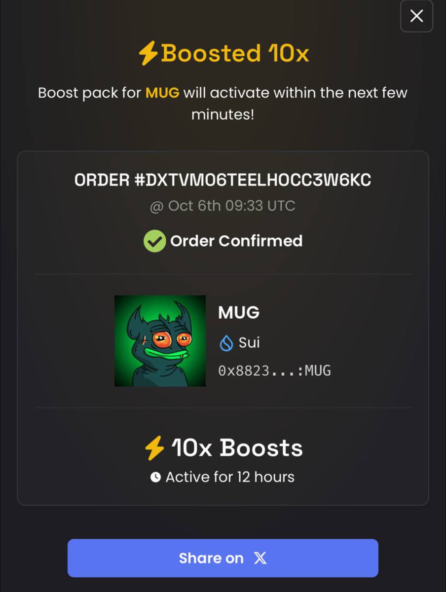 mugcointon's tweet photo. https://t.co/4v5OZym32t 

Another 10X Boosted $MUG https://t.co/TDq2xdKOGm