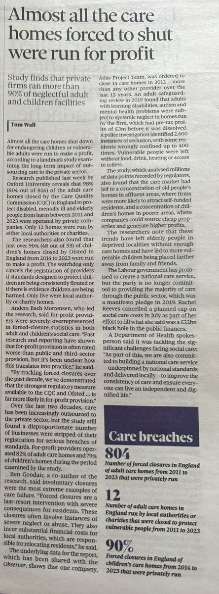 Barb_Drummond's tweet image. #NotNews. Most #CareHomes shut were #ForProfit #healthcare