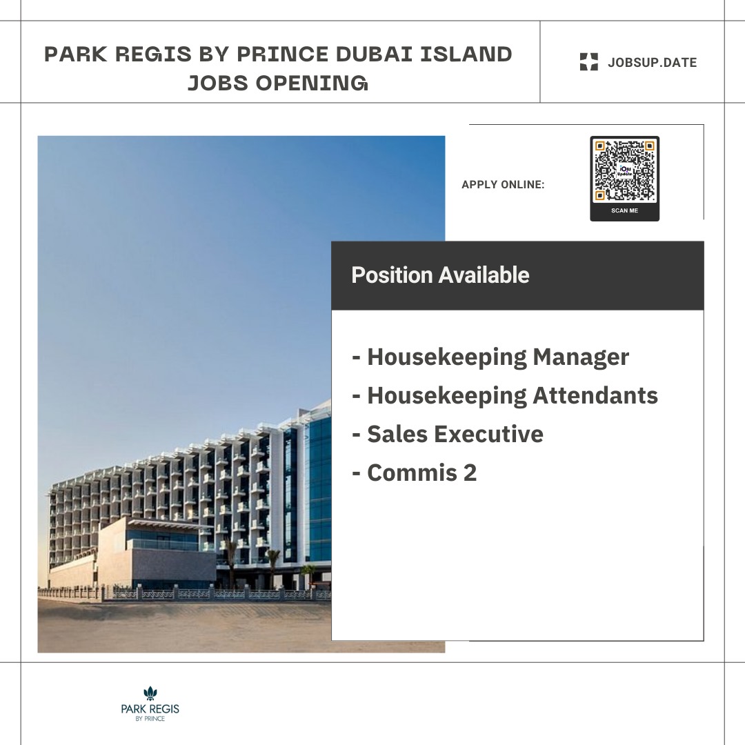 KaylaUsamah's tweet photo. Park Regis by Prince Dubai Island: Exciting Career Opportunities Await

Apply Online: https://t.co/xPVFDRitu0

#CareerOpportunities #ParkRegisKrisKin #DubaiJobs #HospitalityCareers #JoinOurTeam https://t.co/Z3eHq3DUIJ